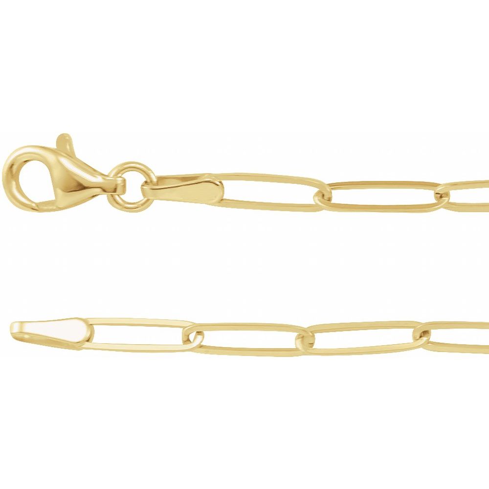 Paperclip Chain Necklace 2.6mm