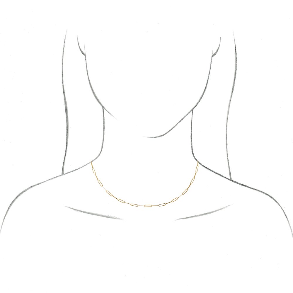 Paperclip Chain Necklace 2.6mm