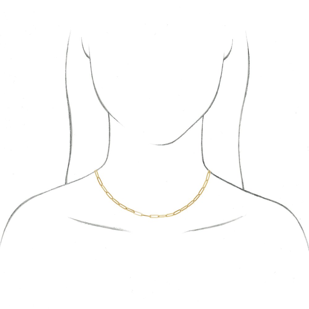 Paperclip Necklace 3.85mm