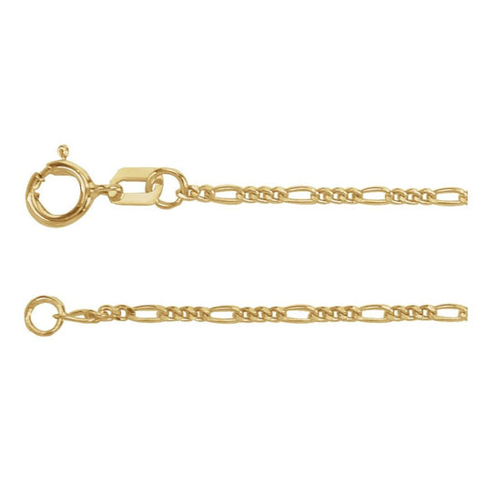 Figaro Chain Necklace 1.28mm