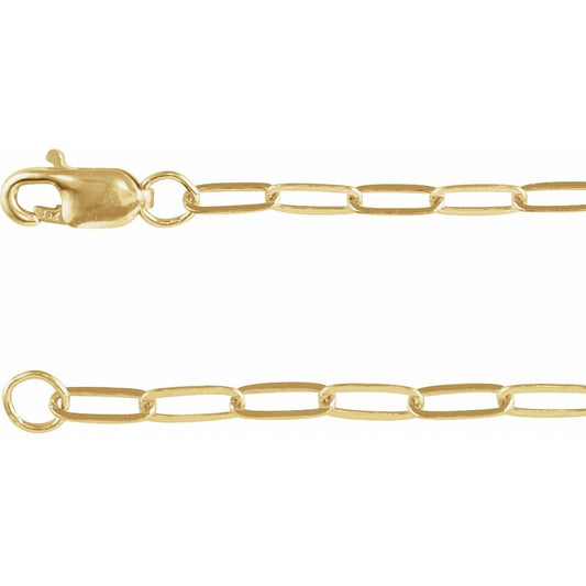 Paperclip Chain Necklace 2.1mm