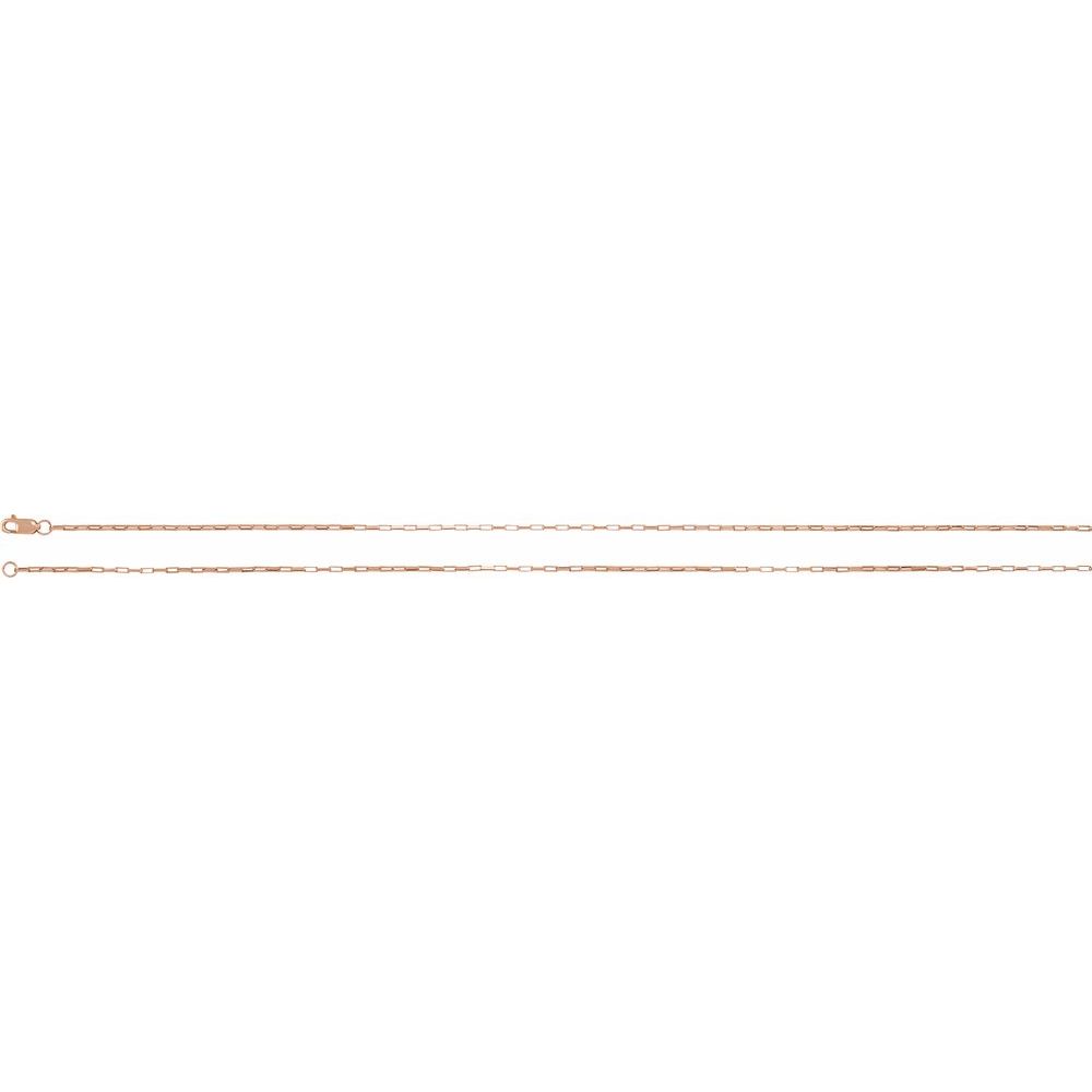 Elongated Box Chain Necklace 1.2mm