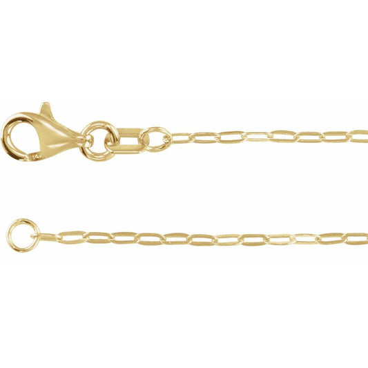 Paperclip Chain Necklace 1.25mm