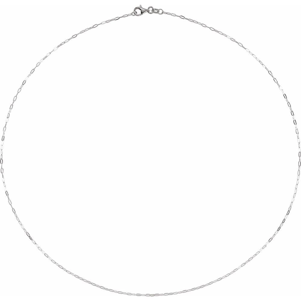 Paperclip Chain Necklace 1.25mm