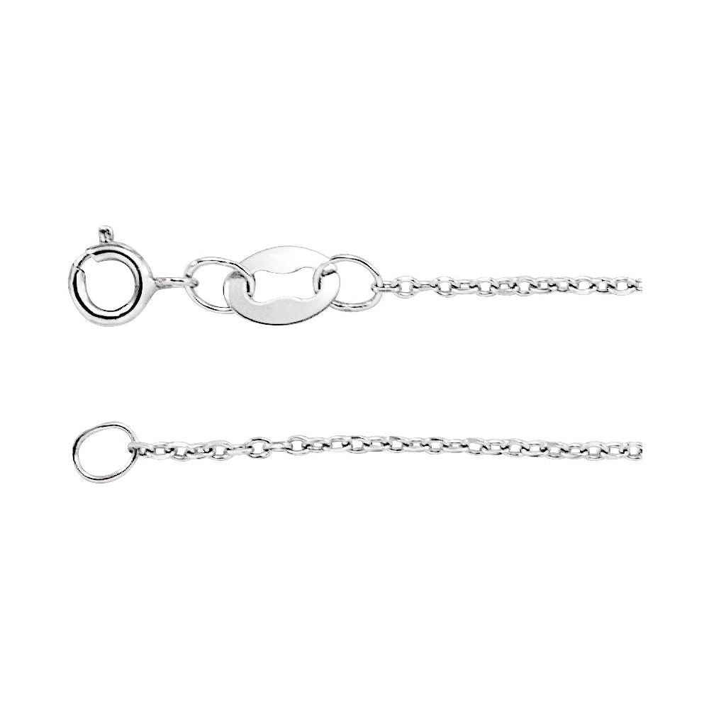 Diamond-Cut Cable Chain Necklace 1mm